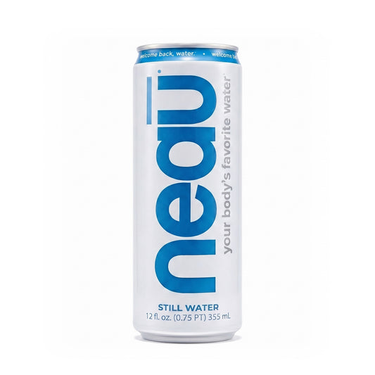Neau water can on a white background