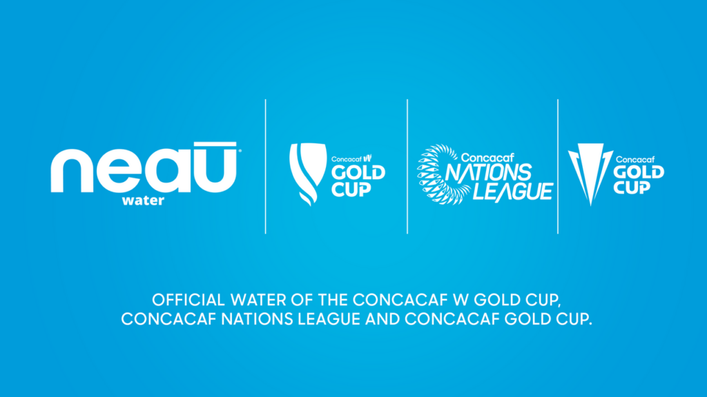 neaū water the official water of the Concacaf